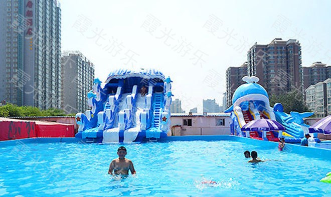 台江大型充气游泳池